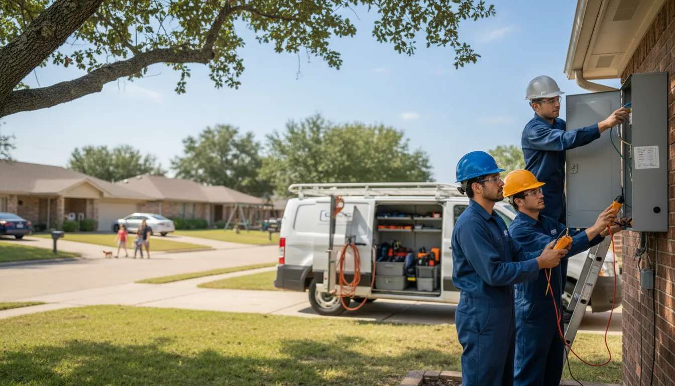 Certified electrician providing emergency electrical services in Tracy, IA
